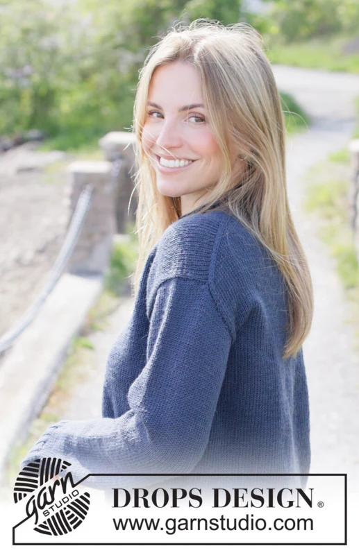 Autumn Fjord Sweater – DROPS 273-22 – sweter z Merino Extra Fine