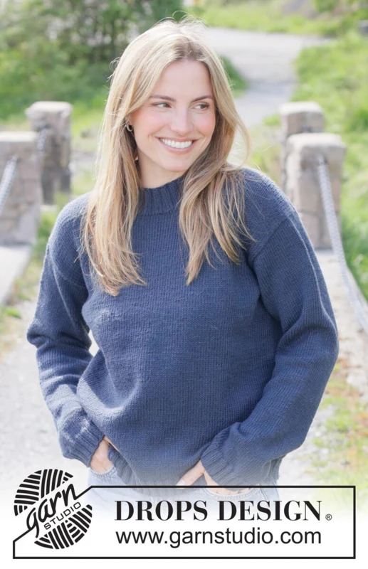 Autumn Fjord Sweater – DROPS 273-22 – sweter z Merino Extra Fine