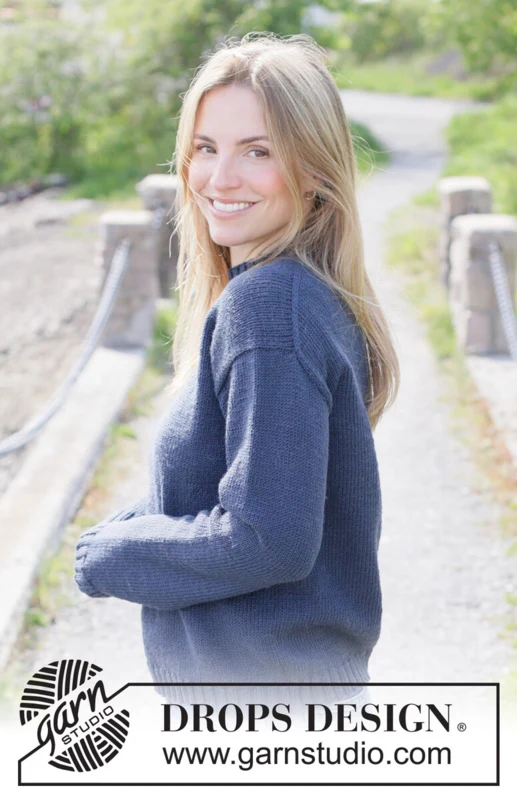 Autumn Fjord Sweater – DROPS 273-22 – sweter z Merino Extra Fine