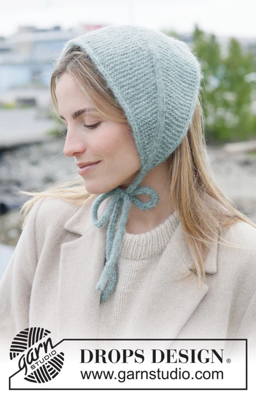 Sage Spirit Bandana – DROPS 270-23 – bandana z wiązaniami z włóczki Air