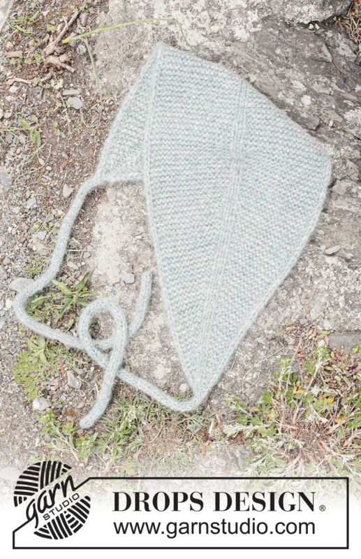 Sage Spirit Bandana – DROPS 270-23 – bandana z wiązaniami z włóczki Air