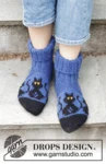 244-44 Bewitched Cat Socks by DROPS Design — 3