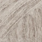 DROPS BRUSHED Alpaca Silk 02 Jasnoszary - Brązowy odcień (Uni colour)