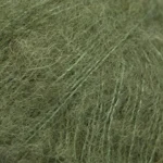 DROPS BRUSHED Alpaca Silk 32 Zielony mech (Uni colour)