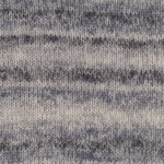 DROPS Fabel Long Print 602 Srebrny lis