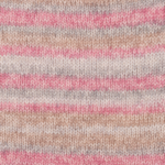 DROPS Fabel Long Print 623 Różana mgiełka