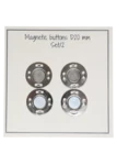 Go Handmade Guziki magnetyczne 20 mm (2 szt.): Srebrny