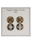 Go Handmade Guziki magnetyczne 20 mm (2 szt.): Złoty