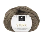 Du Store Alpakka Sterk 933 Brązowy melanżowy tweed
