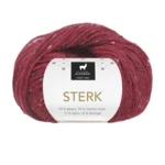 Du Store Alpakka Sterk 934 Głęboko czerwony tweed