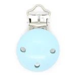 HobbyArts Klips Drewniany, Okrągły, z Otworami, 1 szt. Jasny niebieski