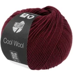 Lana Grossa Cool Wool 2124 Ciemny różany czerwony