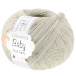 Lana Grossa Cool Wool Baby 376 Srebrnoszary/Taupe/Jasnoszary