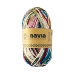 Navia Sock Yarn 520 Zielony cętkowany