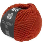 Lana Grossa Cool Wool Big 1042 Cynamonowy brąz
