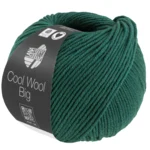Lana Grossa Cool Wool Big 1705 Ciemnozielony melanż