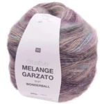 Rico Design Creative Melange Garzato 001 Liliowo-turkusowy