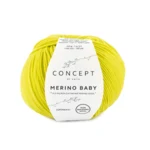 Katia Concept Merino Baby 154 Zielony świecący