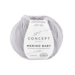 Katia Concept Merino Baby 055 Perłowy jasnoszary