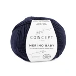 Katia Concept Merino Baby 005 Bardzo ciemnoniebieski