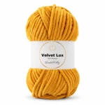 LindeHobby Velvet Lux 46 Musztardowy