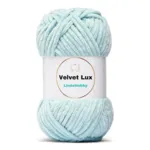 LindeHobby Velvet Lux 20 Lodowaty niebieski