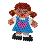 Hama maxi perłowy talerz, przezroczysty - Dziewczyna 8207