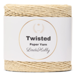 LindeHobby Twisted Paper Yarn 02 Jasny beżowy