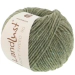 Lana Grossa Landlust Soft Tweed 90 34 Zielony beż melanż