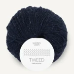 Sandnes Tweed Recycled 5585 Granatowy
