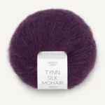 Sandnes Tynn Silk Mohair 4672 Sok z jeżyn