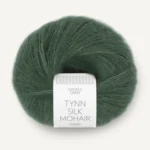 Sandnes Tynn Silk Mohair 8581 Głęboki zielony las