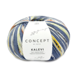 Katia Concept Kalevi Socks 202 Niebieski-Zielony-Ochra żółta