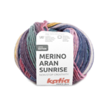 Katia Merino Aran Sunrise 306 Fuksja-Niebieski-Ochrowy Żółty