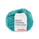 Katia Basic Merino Popcorn 111 Opalowo-zielono-biały