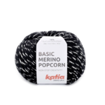 Katia Basic Merino Popcorn 102 Czarny-biały