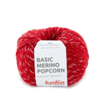 Katia Basic Merino Popcorn 109 Czerwony-biały