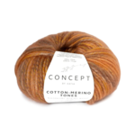 Katia Concept Cotton-Merino Tones 300 Pomarańczowy-rdza-ochra-brązowy