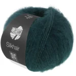 Lana Grossa Silkhair 231 Czarnozielony
