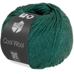 Lana Grossa Cool Wool Mélange 1505 Ciemnozielony melanżowy
