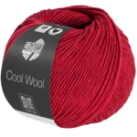 Lana Grossa Cool Wool Mélange 1501 Wiśniowa czerwień melanżowy