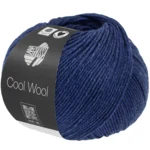 Lana Grossa Cool Wool Mélange 1504 Ciemnoniebieski melanżowy