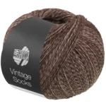 Lana Grossa Vintage Socks 1024 Szarobrązowy/mokka melanż