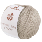 Natural Lama Chunky 12 Beżowoszary