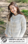 252-35 Snow Ring Cardigan by DROPS Design