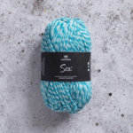 Svarta Fåret Sox 50 g 011 Naturalny żywy niebieski