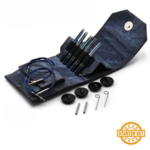 LYKKE Zestaw Wymiennych Drutów Okrągłych, Indigo, Starter Set, Niebieski, 9 cm
