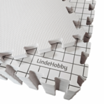 LindeHobby Maty do Blocking w Filcowej Torbie z 100 Szpilkami w Kształcie T, Białe