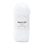 LindeHobby Bloom 8/8 Mercerized Cotton 02 Biały