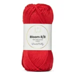 LindeHobby Bloom 8/8 Mercerized Cotton 25 Czerwony